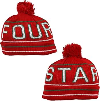 Amazon.com: Fourstar Skateboard Beanie Athletic Block RED